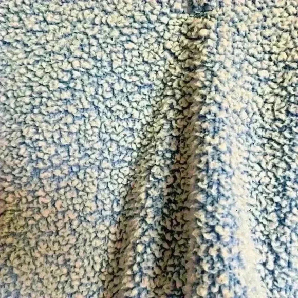 Pac Sun Sz L Simone Sherpa Henley Cropped Cozy Comfy - Picture 13 of 15